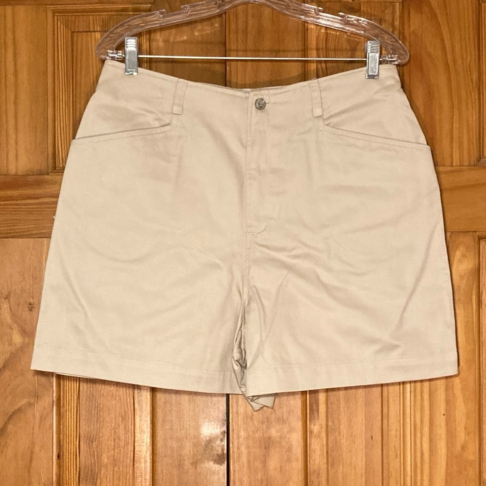 NWOT Liz Claiborne Lizsport Petite Vintage 90s Shorts High Rise Tan Size 14P #2